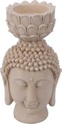 Dekoračná soška/svietnik Hlava Buddhy%