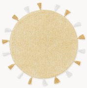 Okrúhly ručne tuftovaný bavlnený koberec Malu