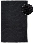 Kúpeľňový koberček WAVES 400 čierny