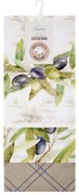 KUCHYNSKÉ UTIERKY OLIVE SADA 9 KS 50X75 CM VZOROVANÉ