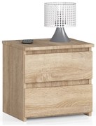 Nočný stolík CL2 2SZ CLP dub sonoma