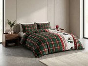 Flanelové obliečky FJORDEN zelené Rozmer obliečky: 70 x 90 cm | 140 x 200 cm