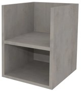 Mereo, Mereo Aira, kúpeľňová skrinka 40 cm, spodná, Multidecor, Chromix strieborný, MER-CN795SACST