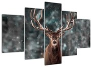 Obraz - Majestátnosť jeleňa (150x105 cm)