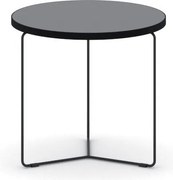 Okrúhly konferenčný stôl TENDER, priemer 50 cm, grafit