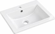 Mexen Lora vstavané umývadlo do dosky 53 x 46 cm, biele - 25365300