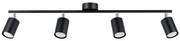 Sollux SL.1168 - Bodové svietidlo LEMMI 4xGU10/10W/230V čierna