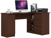 Rohový písací stôl B20 155 cm wenge pravý