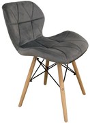 Stolička Malta antracit