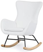 Autronic BONTEC Hojdacie kreslo, čierna, látka, AK-376 BK2 Farba: Biela