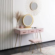 PROXIMA.store - Toaletný stolík SANDY FARBA: ružová