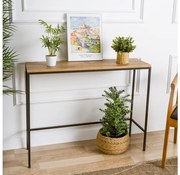 Konzolový stolík CANVAS 80x100 cm borovica atlantic/čierna