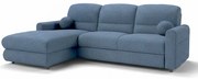 Rohová sedacia súprava Fiord L Rebel 11 modrá