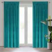 ZATEMŇOVACÍ ZÁVES NA PÁSKE SAMANTA 140X270 CM TYRKYSOVÁ