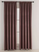 Zamatové zatemňovacie závesy Cesar marsala - 140 x 280 cm (2ks) - riasiaca stuha