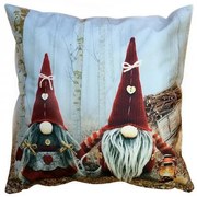 Vankúšová obliečka Červení škriatkovia 40x40 cm