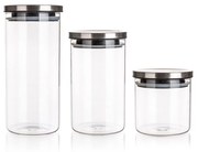 Banquet Sada sklenených dóz s viečkom Freia, 3 ks