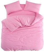 Ružové obliečky na dvojlôžko/predĺžené s plachtou/4-dielne 200x220 cm Classic – Mila Home