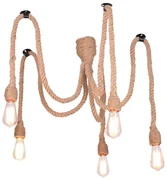 Polux Luster na lanku ROPE CASA 5xE27/12W/230V pavúk SA1201