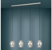 Eglo 39566 - Luster na lanku ESTANYS 4xE27/60W/230V dymová