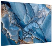 Obraz - Modrý členitý mramor (70x50 cm)