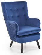 Kreslo Ravel námornícka modrá/čierna