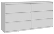 Komoda MAO s zásuvkami, biela