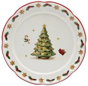 Keramický dezertný tanierik so stromčekom Chrissie - Ø 20,5*2 cm