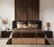 Deka ELEGANT 5 svetlobéžová / tmavohnedá