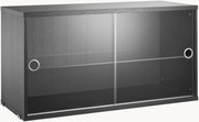 Vitrína's posuvnými sklenenými dvierkami String System, Š 78 x H 30 cm