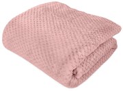 ŽAKÁROVÁ DEKA AMORRO 200X220 CM STARORUŽOVÁ