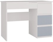 Dětský psací stůl MALWA ARTESO bílo-modrý pravý