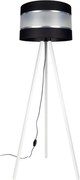 Stojacia lampa CORAL 1xE27/60W/230V biela/čierna/chróm