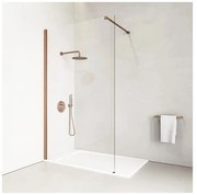 Walk-in Rose Gold sprchová stena 90, 200cm, 8mm