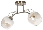 Luster prisadený 2xE27/60W/230V mosadz