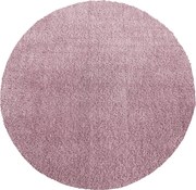 DY Okrúhly ružový shaggy koberec Kamel Rozmer: 140 cm