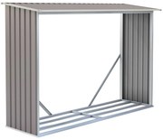 Prístrešok z dreva, plech, 242 x 75 x 160 cm