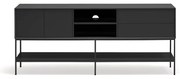 Čierny TV stolík 175x74x45 cm Platt – Teulat