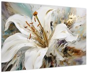 Obraz - Abstrakcia s ľaliou (90x60 cm)