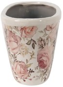 Keramický obal na kvetináč s ružami Rosien - 27*13*14 cm