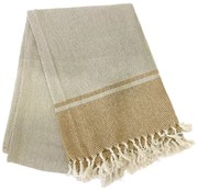 Béžový bavlnený obrus Tiseco Home Studio, 250 x 150 cm