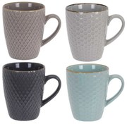 Keramické hrnčeky v súprave 4 ks 270 ml Shiney - Orion