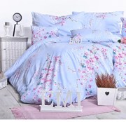 Obliečky bavlnené Stela modré EMI, Predĺžený set jednolôžko obsahuje 1x 140x220 + 1x 70x90