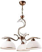 Luster na tyči COBRA 3xE27/60W/230V bronz/patina