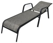 Rojaplast ZWC-52 Záhradné lehátko kovové sivé