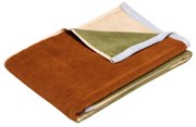 Hnedý froté bavlnený uterák 50x100 cm Block – Hübsch