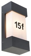 Moderná vonkajšia nástenná lampa tmavosivá IP44 - Tide