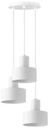 Luster na lanku RIF 3xE27/60W/230V biela