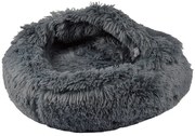 Tmavosivý pelech pre mačku ø 55 cm – Love Story