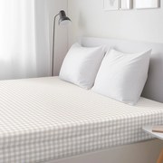 Goldea bavlnená napínacia plachta - latte kocky 80 x 200 cm